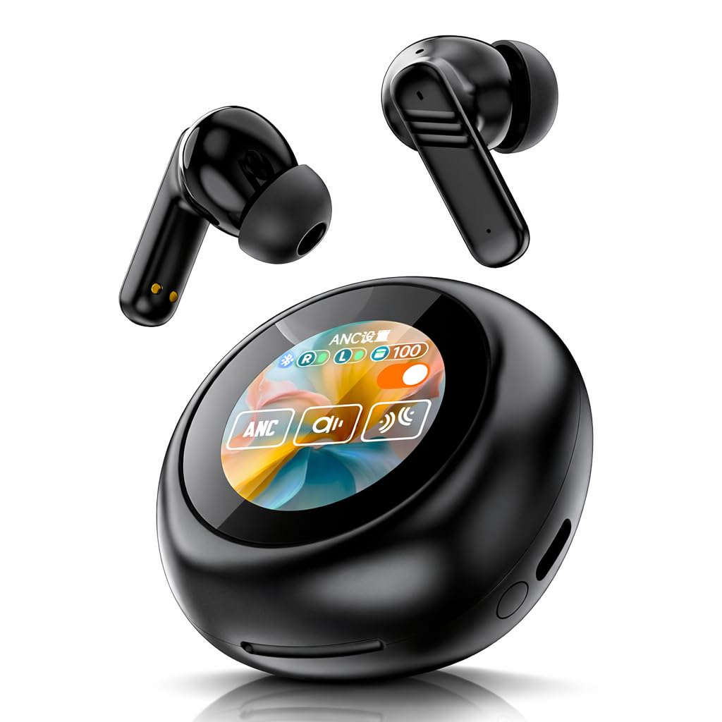 AI wireless earbuds with adaptive noise cancellation technology