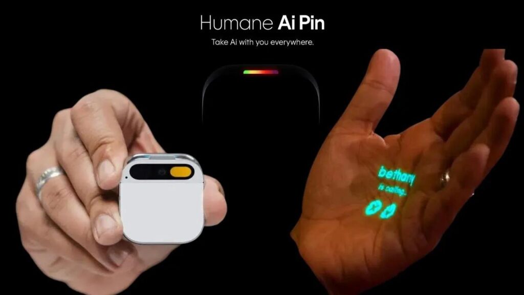 Humane AI Pin 2 wearable smart assistant with projection display